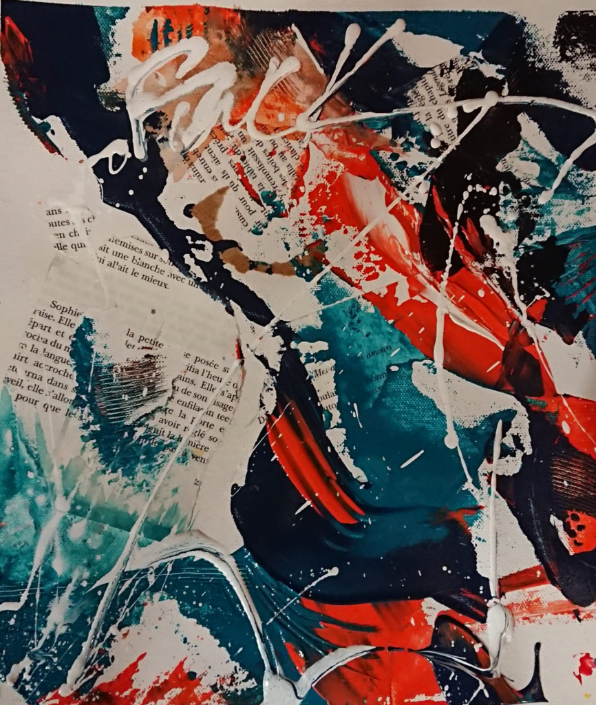 Rock, tableau abstrait de Carole Tournier.
